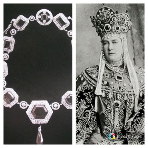 The Romanovs Jewelry ~ Left The Emerald Diamond Necklace Parure Of
