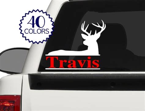 Deer Car Decal Personalized Hunting T Hunting Car Decal