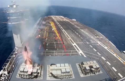 Indian Aircraft Carrier Ins Vikramaditya Successfully Launches Barak 1