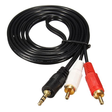 15m3m5m 35mm Male To 2rca Av Male Stereo Audio Cable Aux Cable