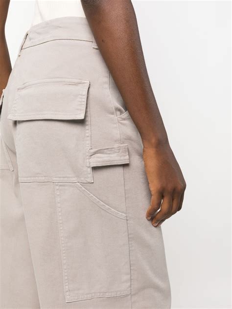 Nude High Waisted Cargo Trousers Farfetch