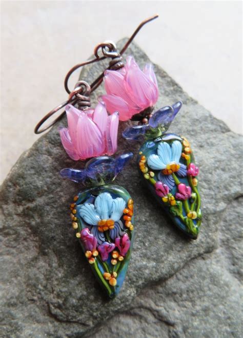 Welcome Spring Artisan Made Floral Lampwork Headpins And Etsy