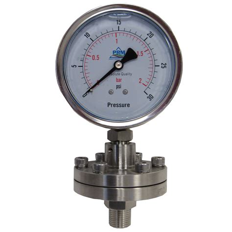 Prm — Prm 304 Stainless Steel Pressure Gauge With Stainless Steel