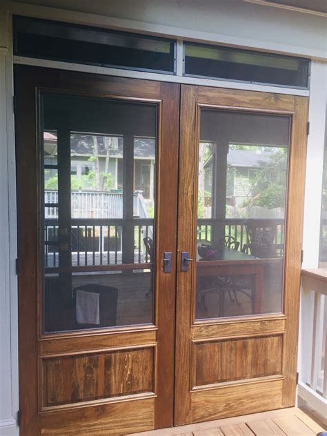 Ordering Double Screen Doors French Door Setup Montana Screen Doors Llc