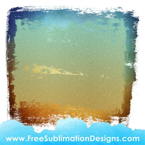 Grunge Beach Background Png Free Sublimation Print Png File