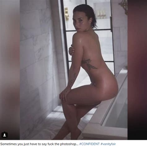 Demi Lovato Poses Completely Naked For Vanity Fair Photos