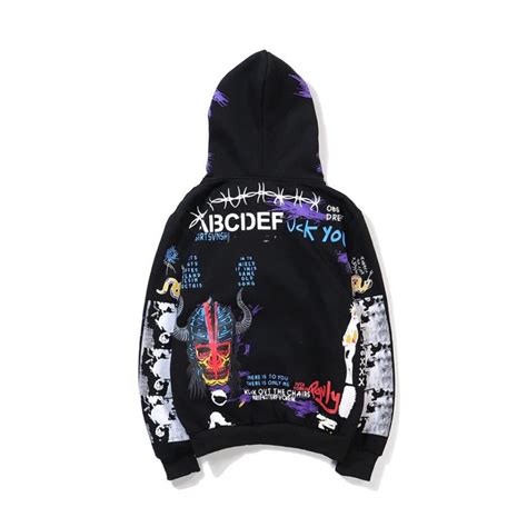 Vlone Graffiti Hip Hop Pullover Hoodie Limited Edition