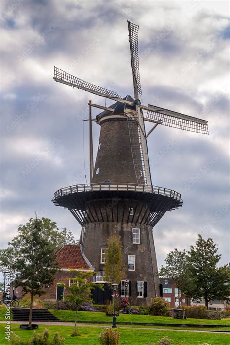 Molen De Valk Is A Tower Mill And Museum In Leiden Netherlands Photos Adobe Stock