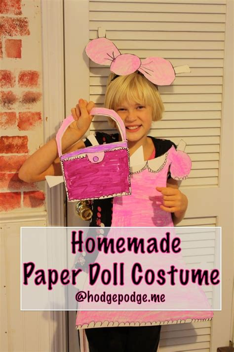 Homemade Paper Doll Costume Frugal Living Your Best Homeschool