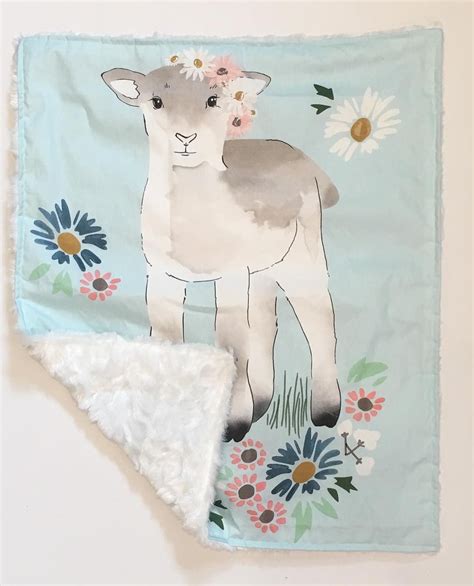 Handmade Snuggle Lovey By Saraismsshop Featuring Lamb Fabric By