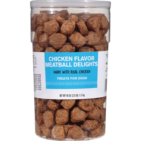 Treats For Dog Meatball Delights Chicken Flavor 40 Oz Instacart