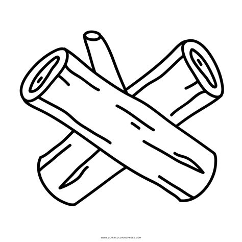 Wood Logs Coloring Page Ultra Coloring Pages