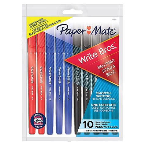 Paper Mate Write Bros Medium Ballpoint Pens 10 Count
