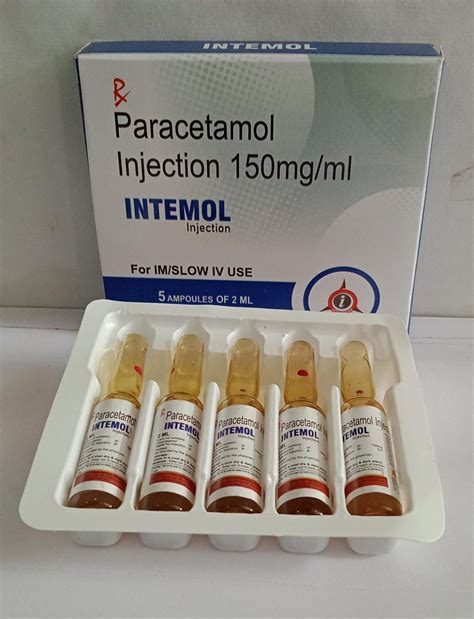 Paracetamol 150mg Injection Intemol Integrated Laboratories Pvt Ltd