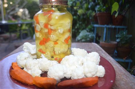 Fermented Cauliflower With Turmeric Recipe Fermented Foods Food