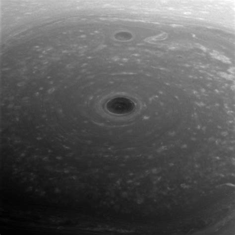 Cassini Snaps Saturns Strange Polar Vortex During Daring Dive Space