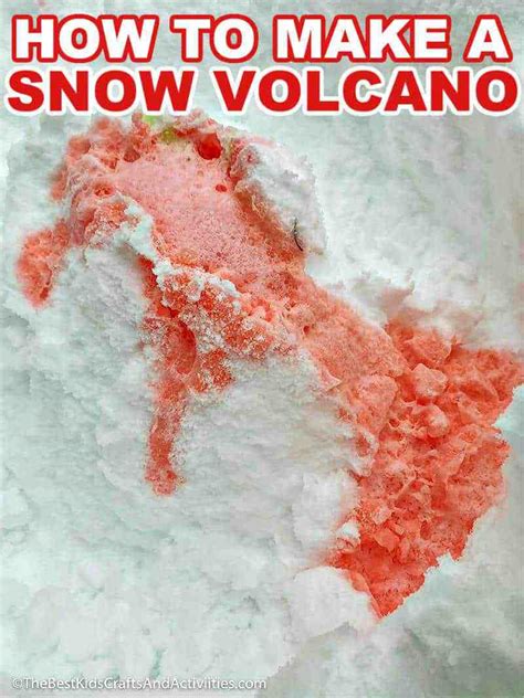 How To Make A Snow Volcano The Best Kids Crafts And Activities