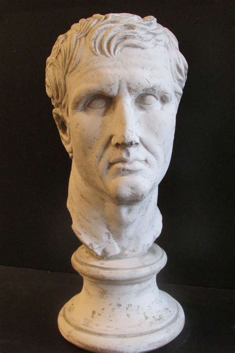 Plaster Sculpture Bust Of A Classical Roman At 1stdibs