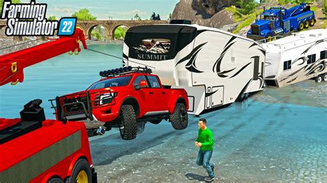 Camping Requires Heavy Wrecker Towing Farming Simulator 22 Youtube