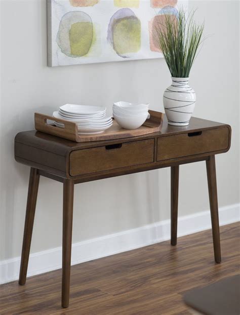 In stock at store today. Modern Console Table - Walnut Finish | Modern console ...