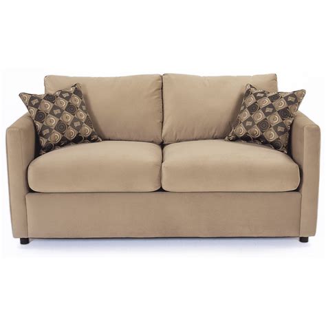 Rowe Stockdale C299f 000 Contemporary Two Cushion Full Sleeper Sofa