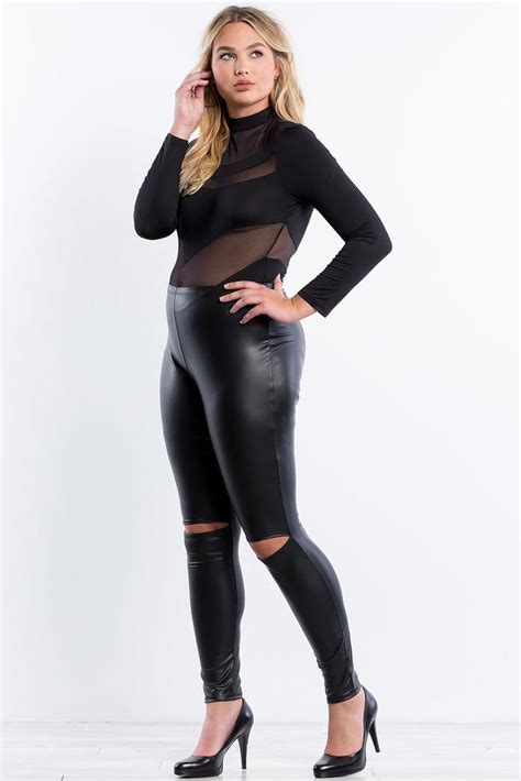Pin On Curvy Leather Leggings Some Other Nice Fings