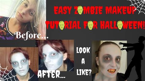 Easy Zombie Makeup Tutorial For Halloween 2017 Youtube