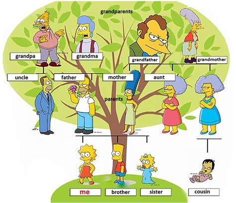 árvore Genealógica Dos Simpsons