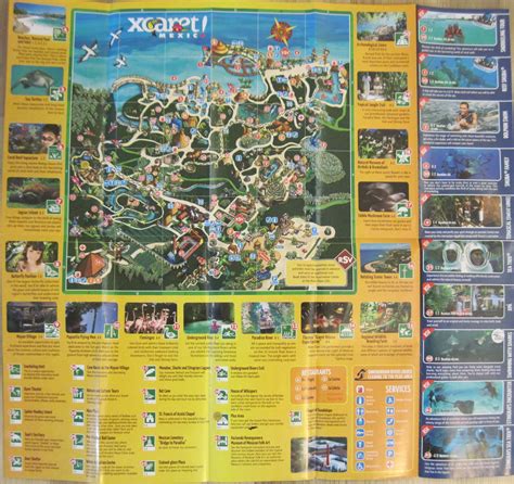Mapa De Xcaret Map Of Xcaret Rivieramaya Cancun El