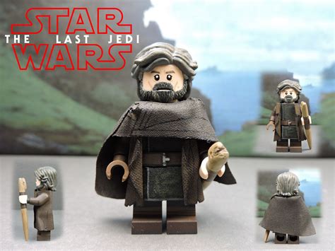 Custom Lego Star Wars The Last Jedi Luke Skywalker