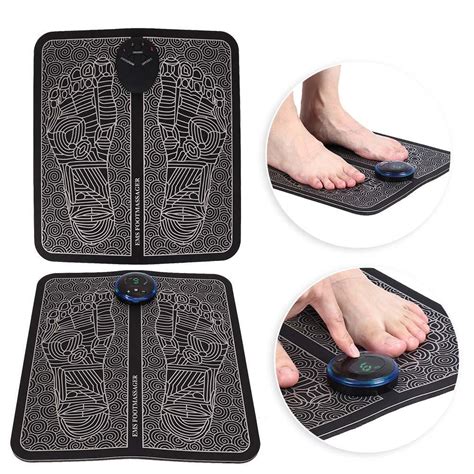 Buy Electric Ems Foot Massage Pad Feet Acupuncture Stimulator Massager At Affordable Prices