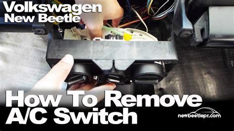 New Beetle How To Remove Ac Switch Youtube