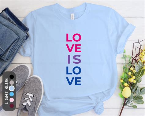 Love Is Love Shirt Bisexual Love Is Love Bisexual Pride Etsy