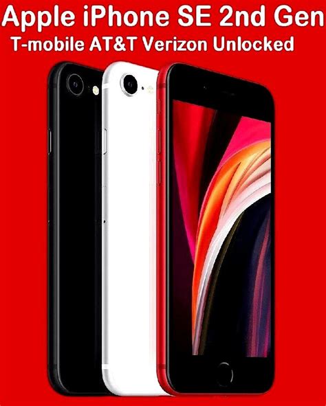 Apple Iphone Se 2nd Gen 64128256gb 4g Lte 47 Verizon Unlocked T