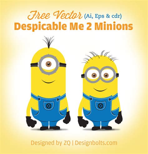 Despicable Me 2 Minions Free Vector In Encapsulated Postscript Eps