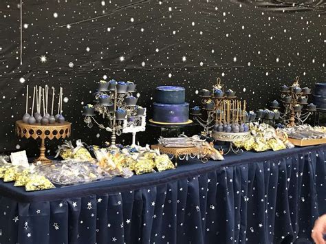 Galaxy Theme Party Dessert Table In 2020 Space