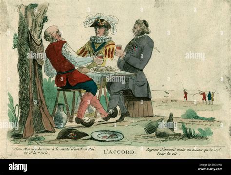 Laccord Print Shows A Meeting Between The Clergy Nobility And The