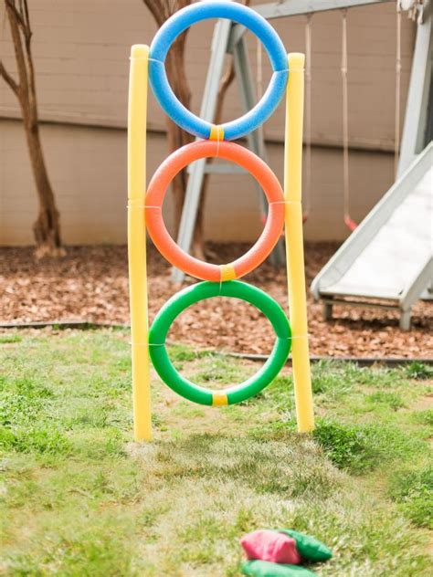 10 Ways To Turn Pool Noodles Into Almost Free Backyard Kids Games Hgtv