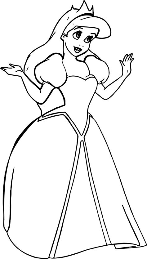 Ariel Coloring Pages Free Printable