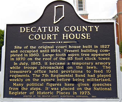 Decatur County Court House Site Of The Original Court Hous Flickr