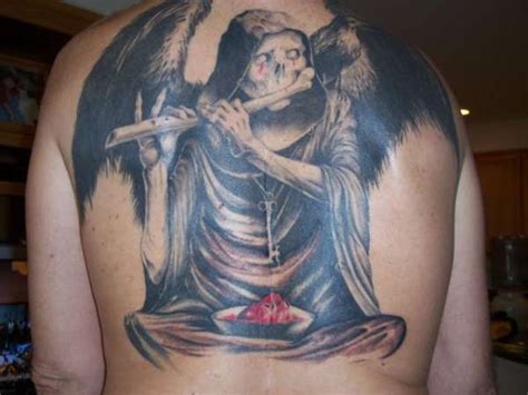 Spectacular Gruesome Creepy And Awesome Grim Reaper Tattoos