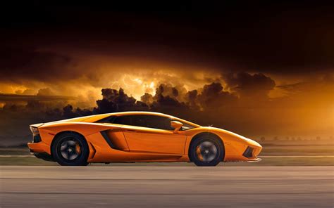 Wallpaper Lamborghini Aventador Sports Car Performance Car