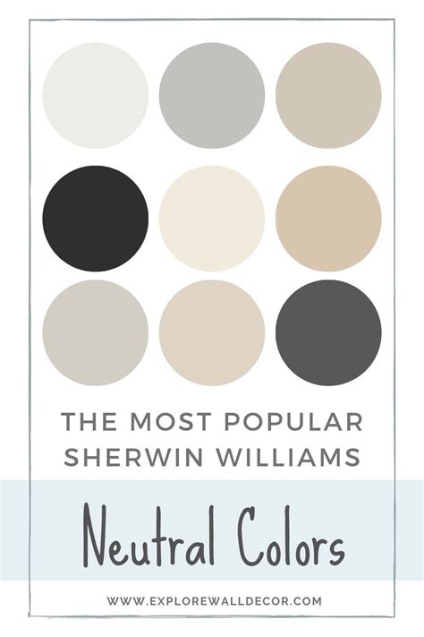What Are The Most Popular Sherwin Williams Neutral Colors Neutral