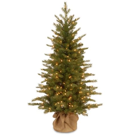 4ft Pre Lit Feel Real Nordic Spruce Small Artificial Christmas Tree