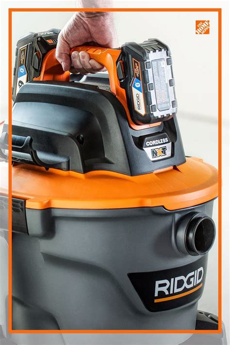 The New Ridgid 9 Gal Cordless Wetdry Vac From The Home Depot Has The