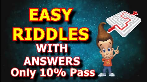 10 Easy Riddles With Answers Youtube