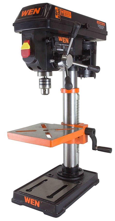The Five Speed Adjustments Up To 3100 Of Wen 4210 Drill Press Makes It