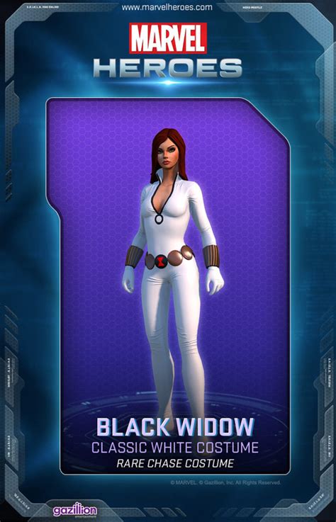 Black Widow Marvel Heroes Complete Costume List