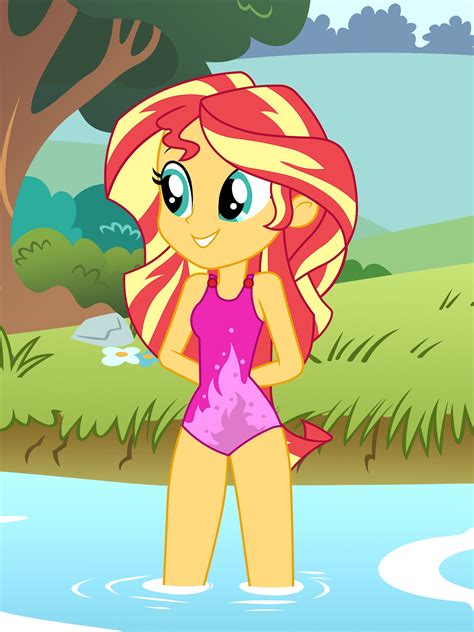 Sunset Swimsuit At The River By Draymanor57 On Deviantart