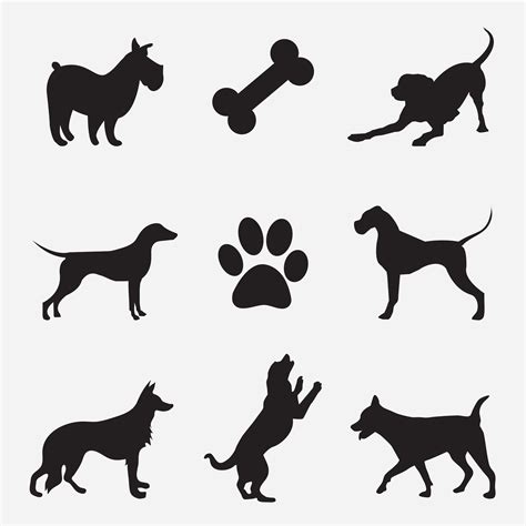 Dog Vector Silhouette Download Free Vector Art Stock Graphics And Images